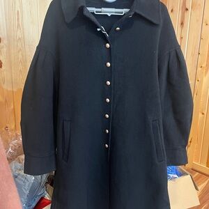 Chic Black Women's Pea Coat